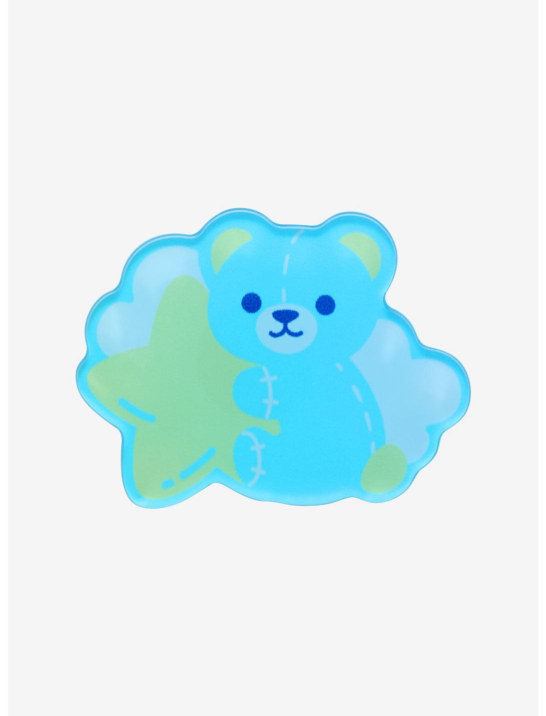 Teddy Bear Cloud Acrylic Lapel Pin, , hi-res