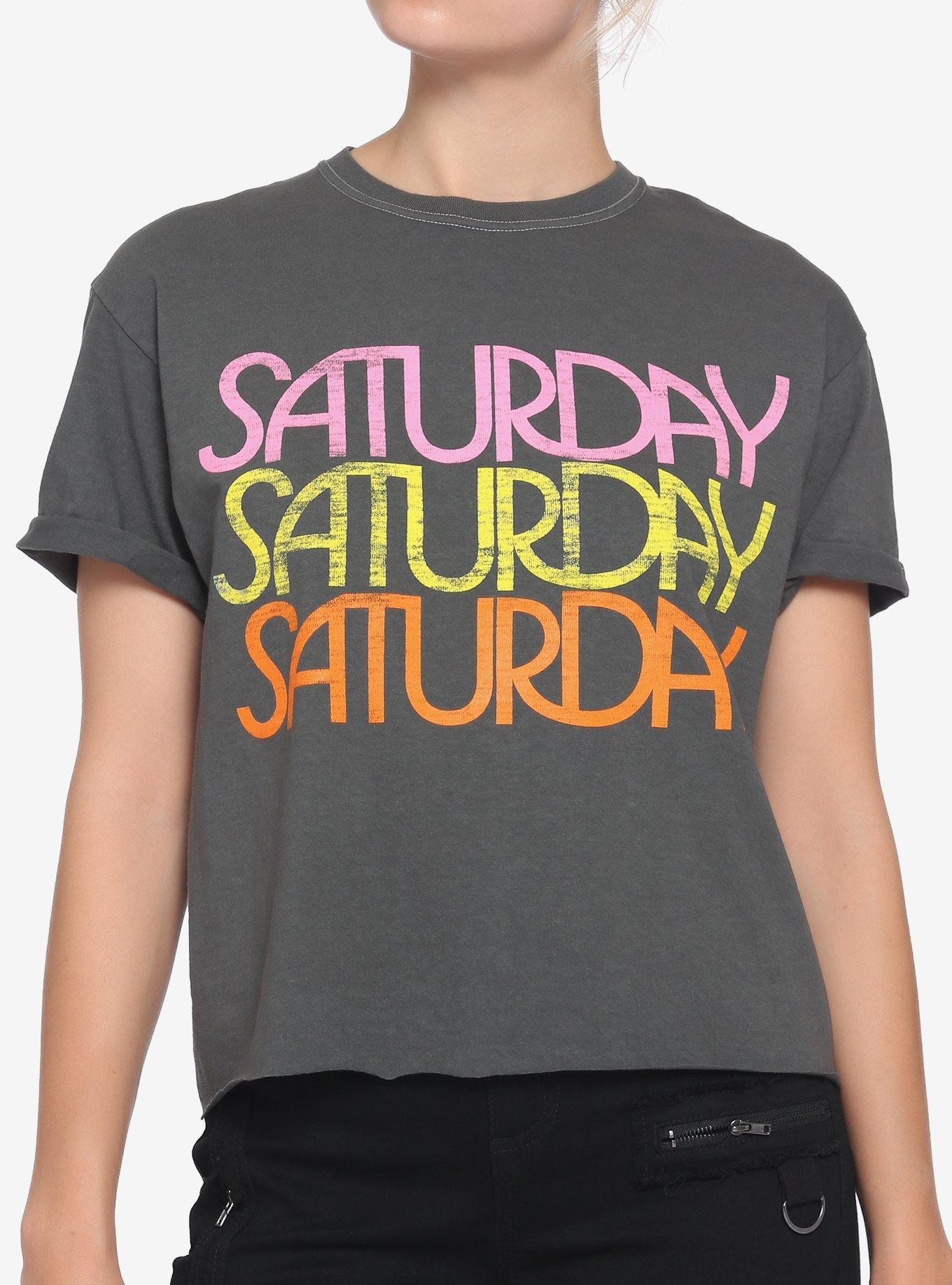 Twenty One Pilots Saturday Girls Crop T-Shirt, GREY, hi-res