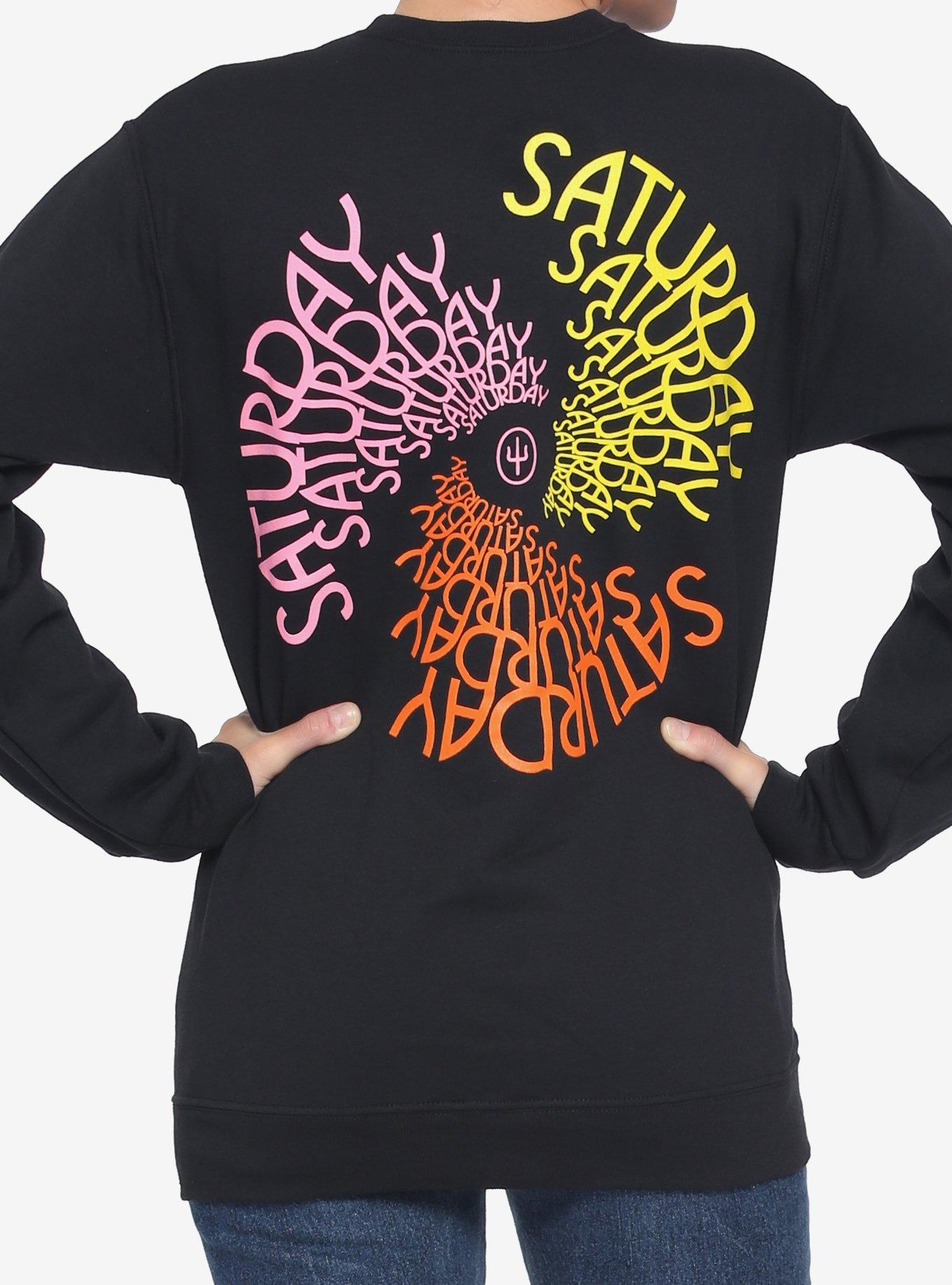 Twenty One Pilots Saturday Girls Sweatshirt, BLACK, hi-res