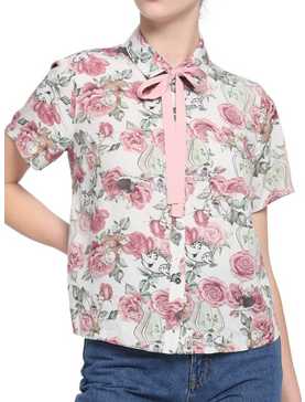 Disney Beauty & The Beast Rose Woven Button-Up, , hi-res