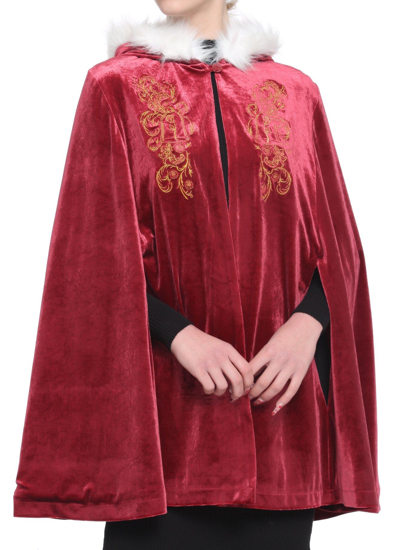 Disney Beauty & The Beast Winter Hooded Cape, MULTI, hi-res