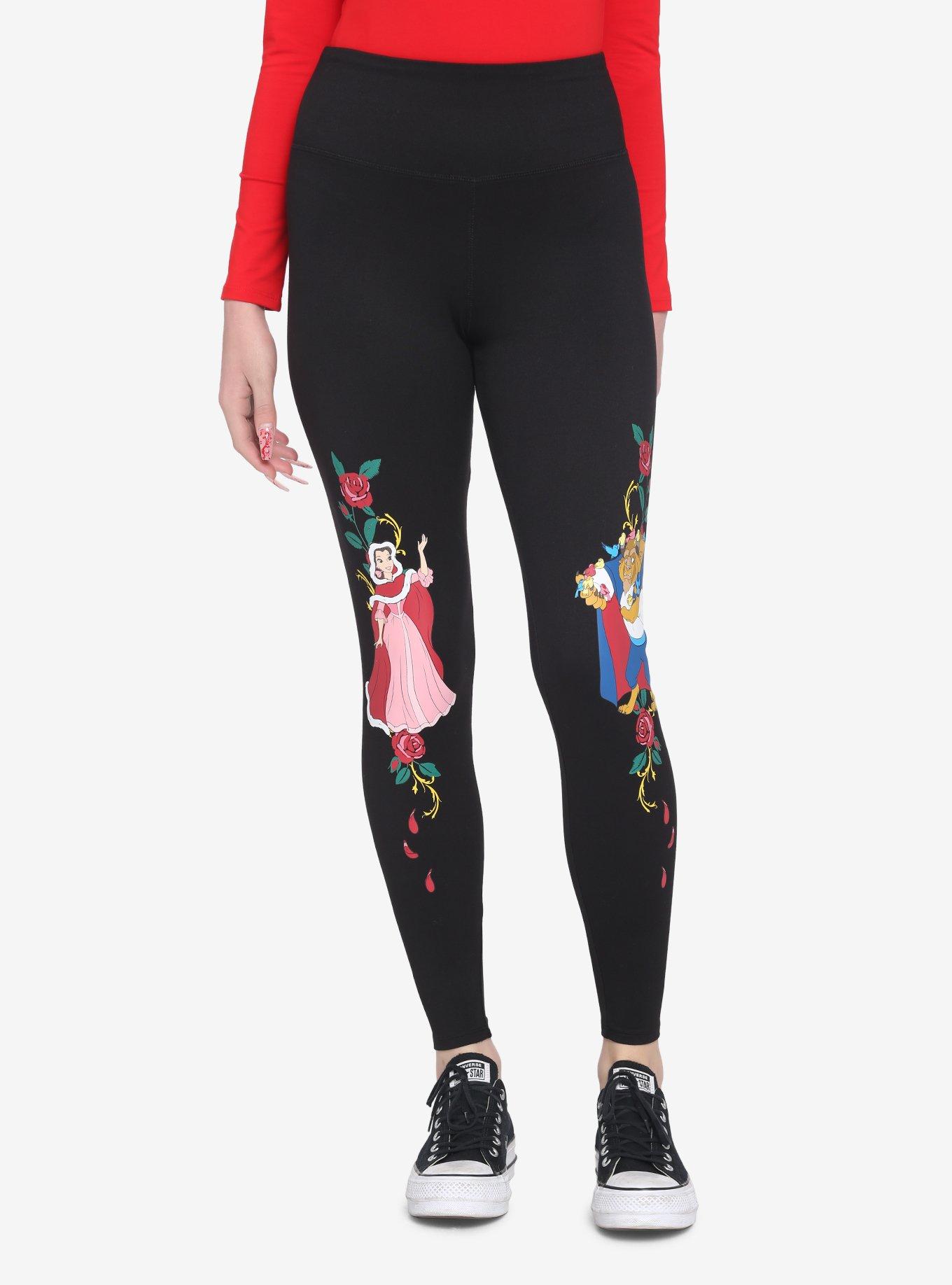 Disney Beauty & The Beast Rose Leggings, MULTI, hi-res