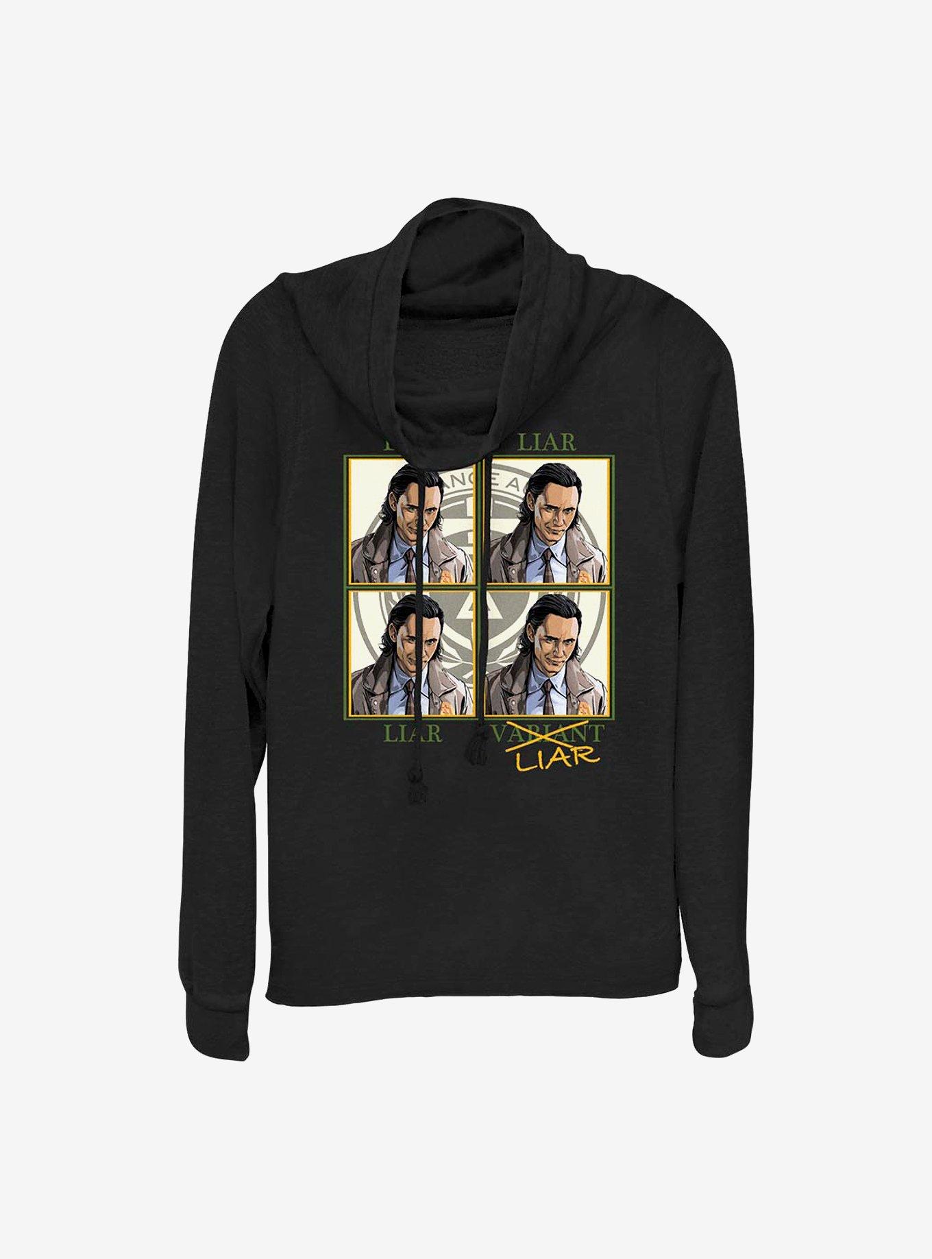 Marvel Loki Liar Or Variant Cowlneck Long-Sleeve Girls Top, , hi-res