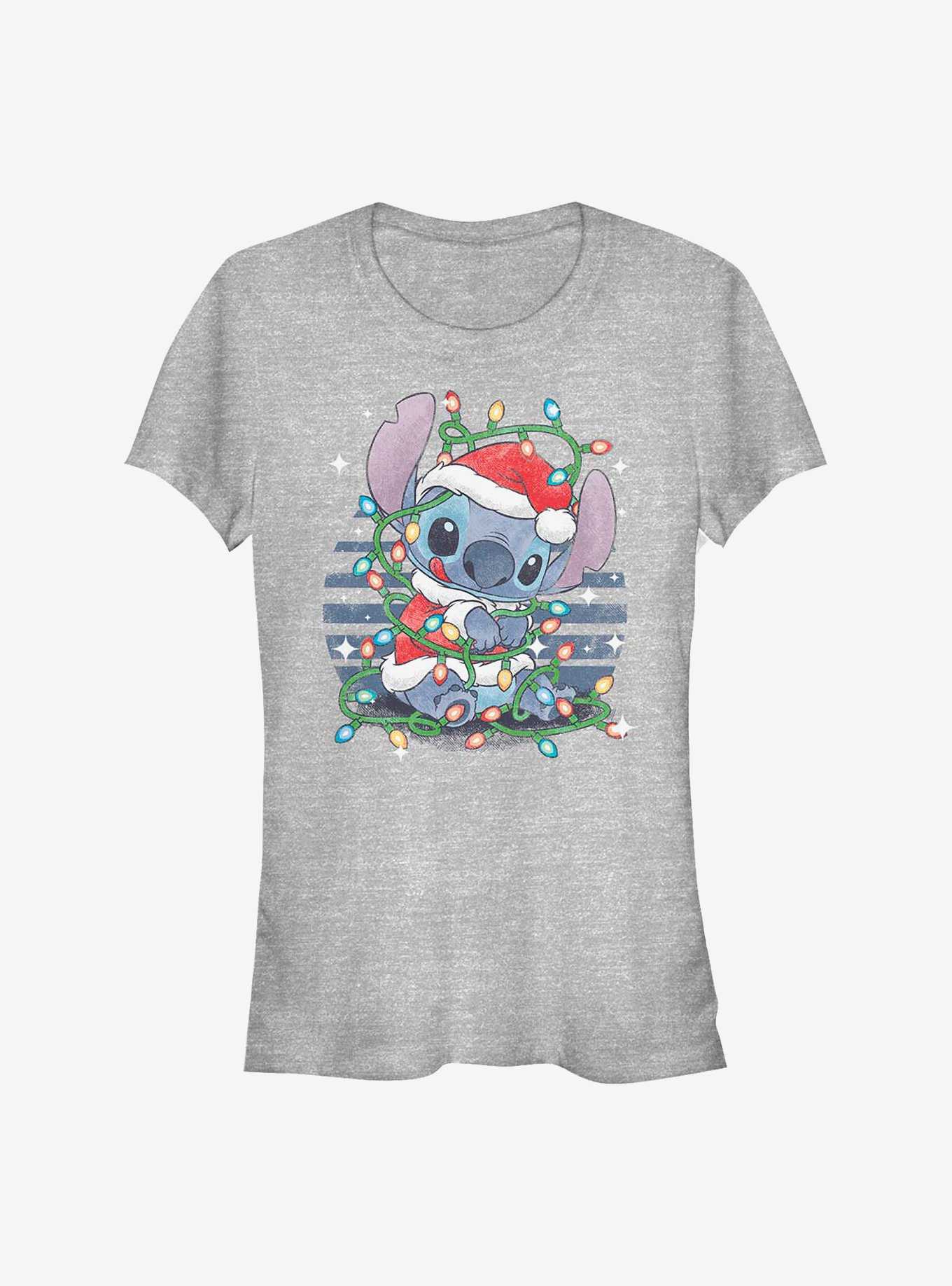 Disney Lilo & Stitch Holiday Lights Girls T-Shirt, , hi-res