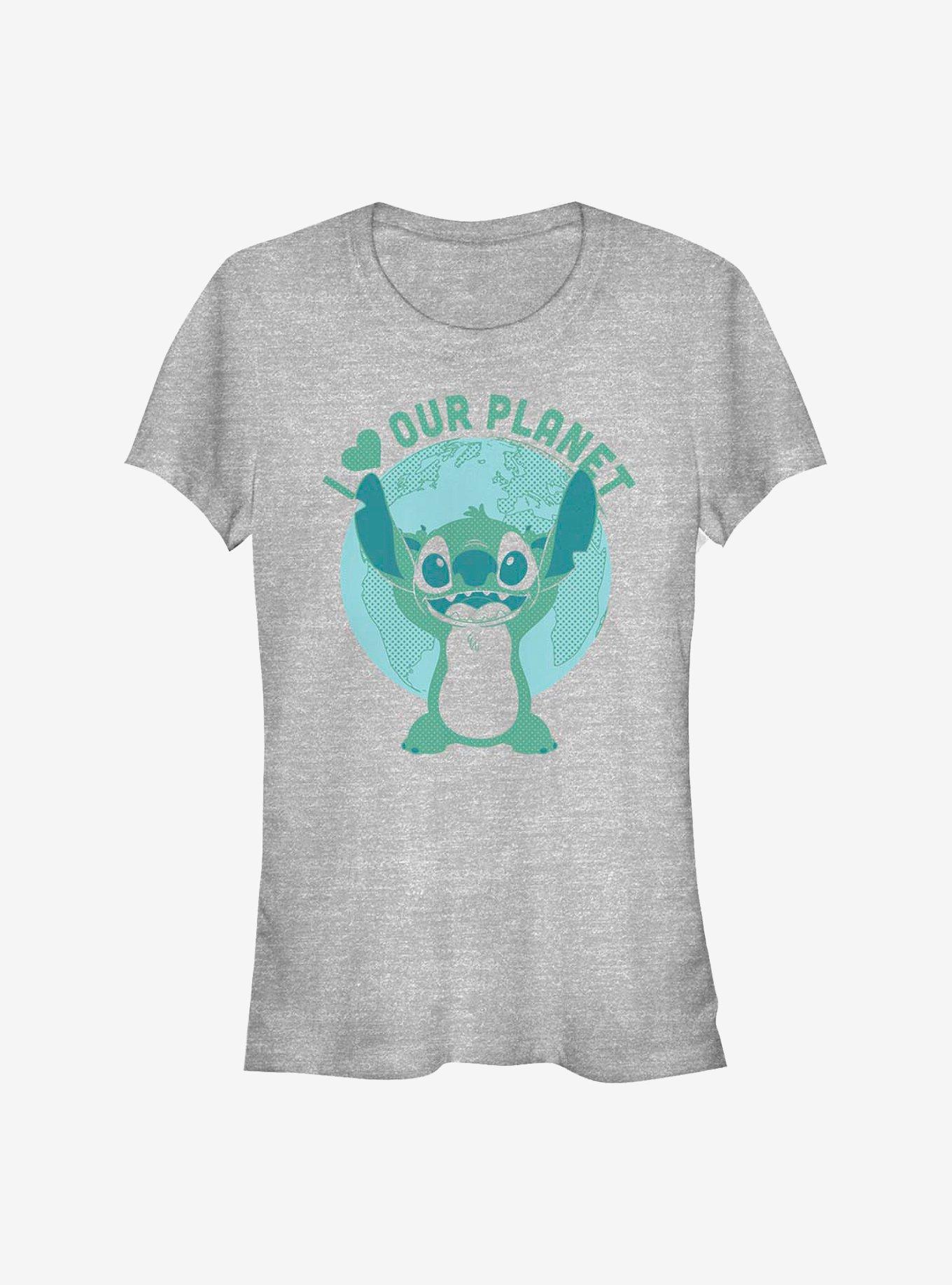 Disney Lilo & Stitch I Heart Our Planet Girls T-Shirt, ATH HTR, hi-res