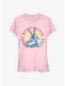 Disney Lilo & Stitch Some Bunny Loves You Girls T-Shirt, LIGHT PINK, hi-res