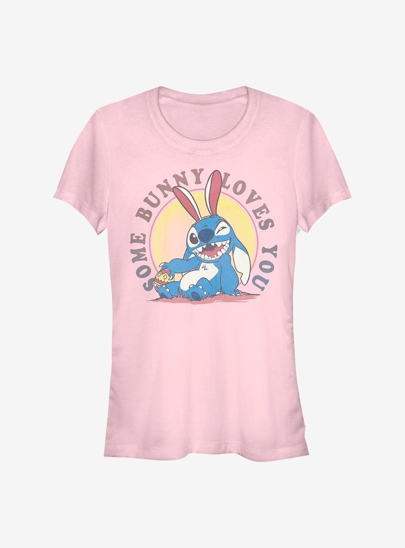 Disney Lilo & Stitch Some Bunny Loves You Girls T-Shirt, LIGHT PINK, hi-res