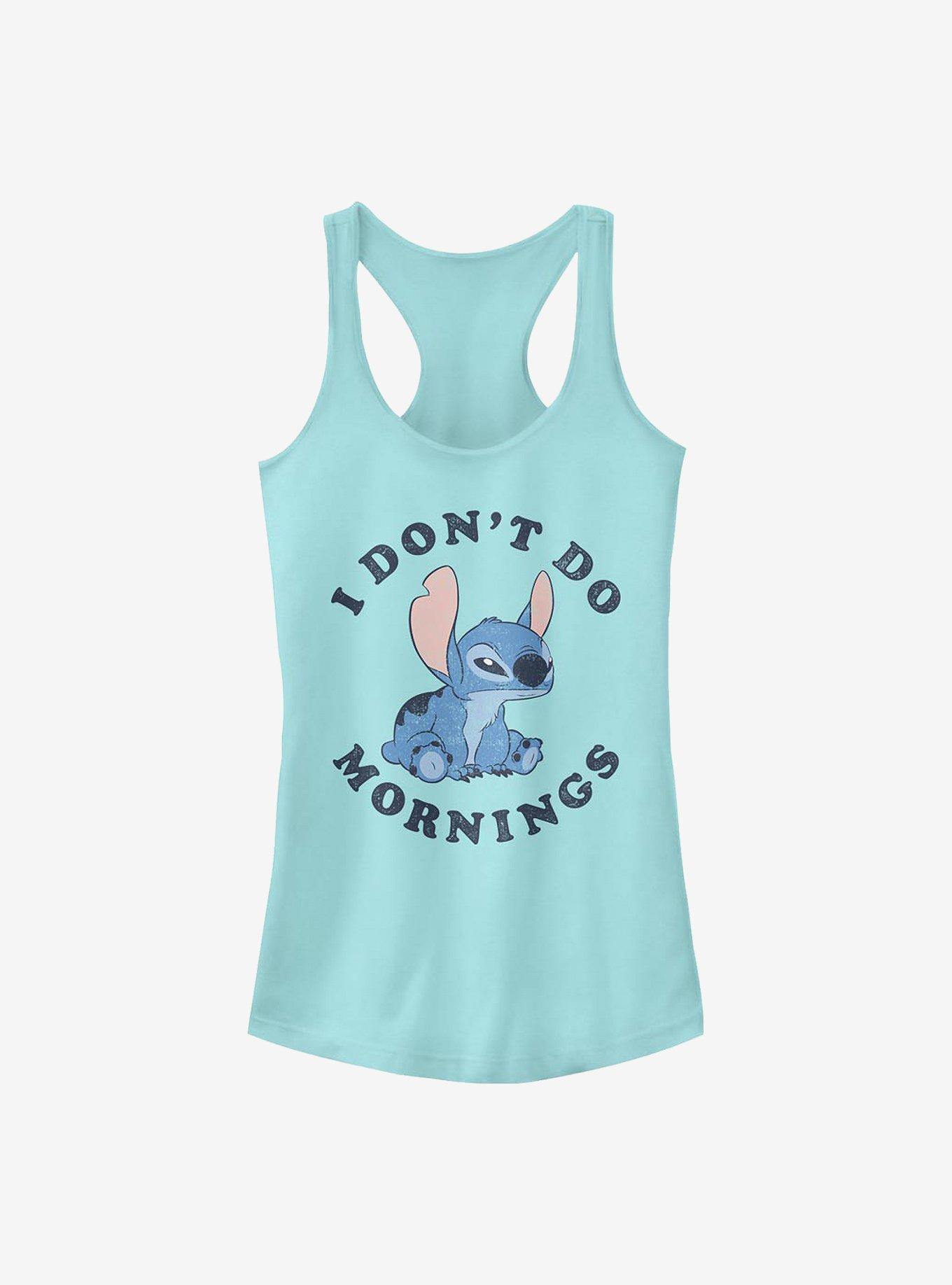 Disney Lilo & Stitch I Don't Do Mornings Girls Tank, CANCUN, hi-res