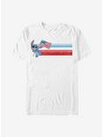 Disney Lilo & Stitch Flag Stitch T-Shirt, WHITE, hi-res