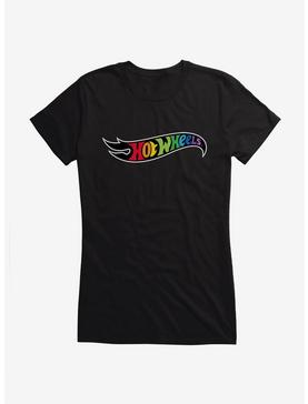Hot Wheels Pride Rainbow Letters Logo T-Shirt, BLACK, hi-res