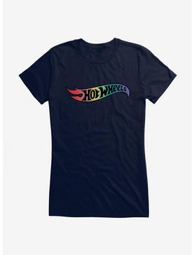 Hot Wheels Pride Rainbow Flag Logo T-Shirt, NAVY, hi-res