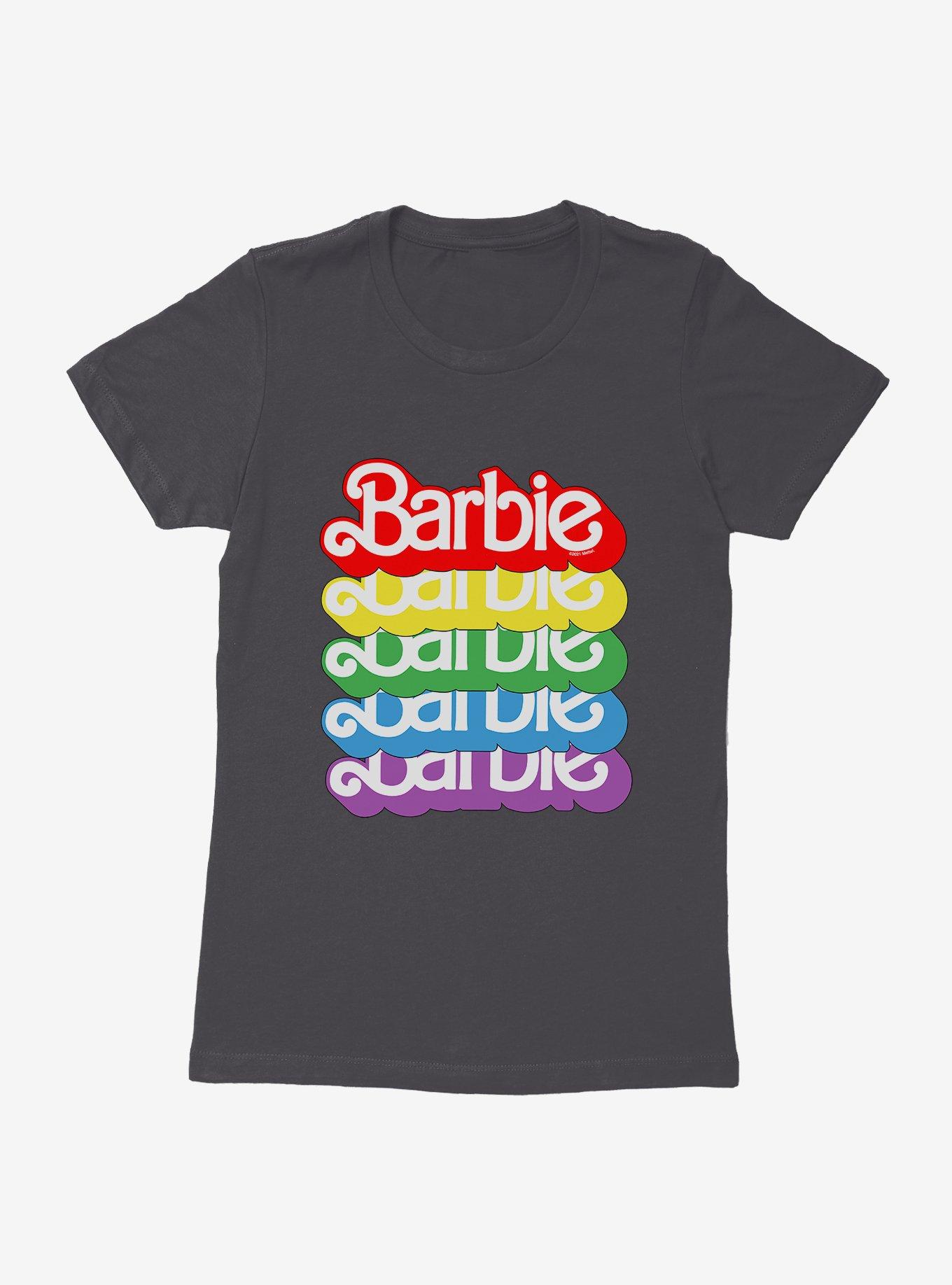 Barbie Pride Rainbow 80s Vintage Logo T-Shirt