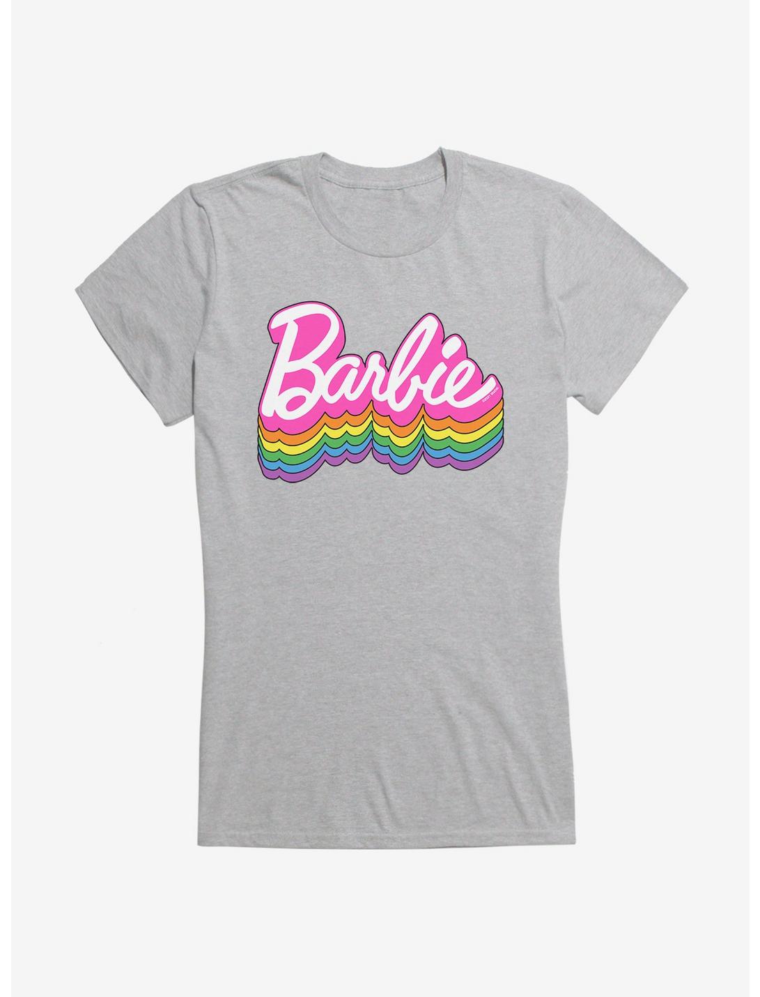 Barbie Logo Pride Rainbow Shadow T-Shirt, HEATHER, hi-res