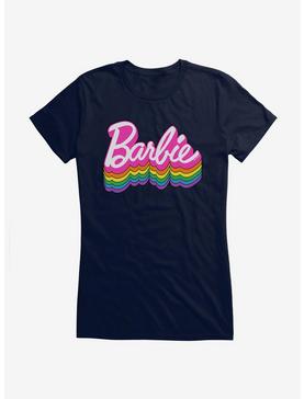 Barbie Logo Pride Rainbow Shadow T-Shirt, NAVY, hi-res