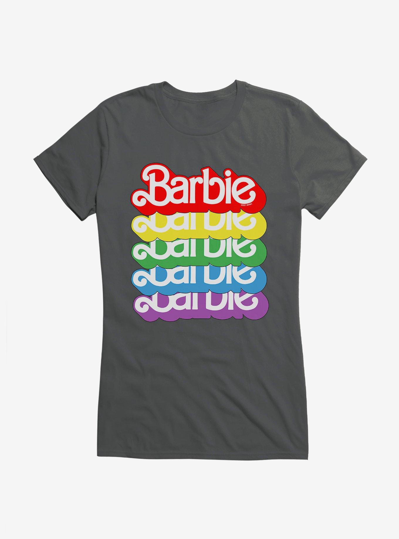 Barbie Pride Rainbow 80s Vintage Logo T-Shirt, , hi-res