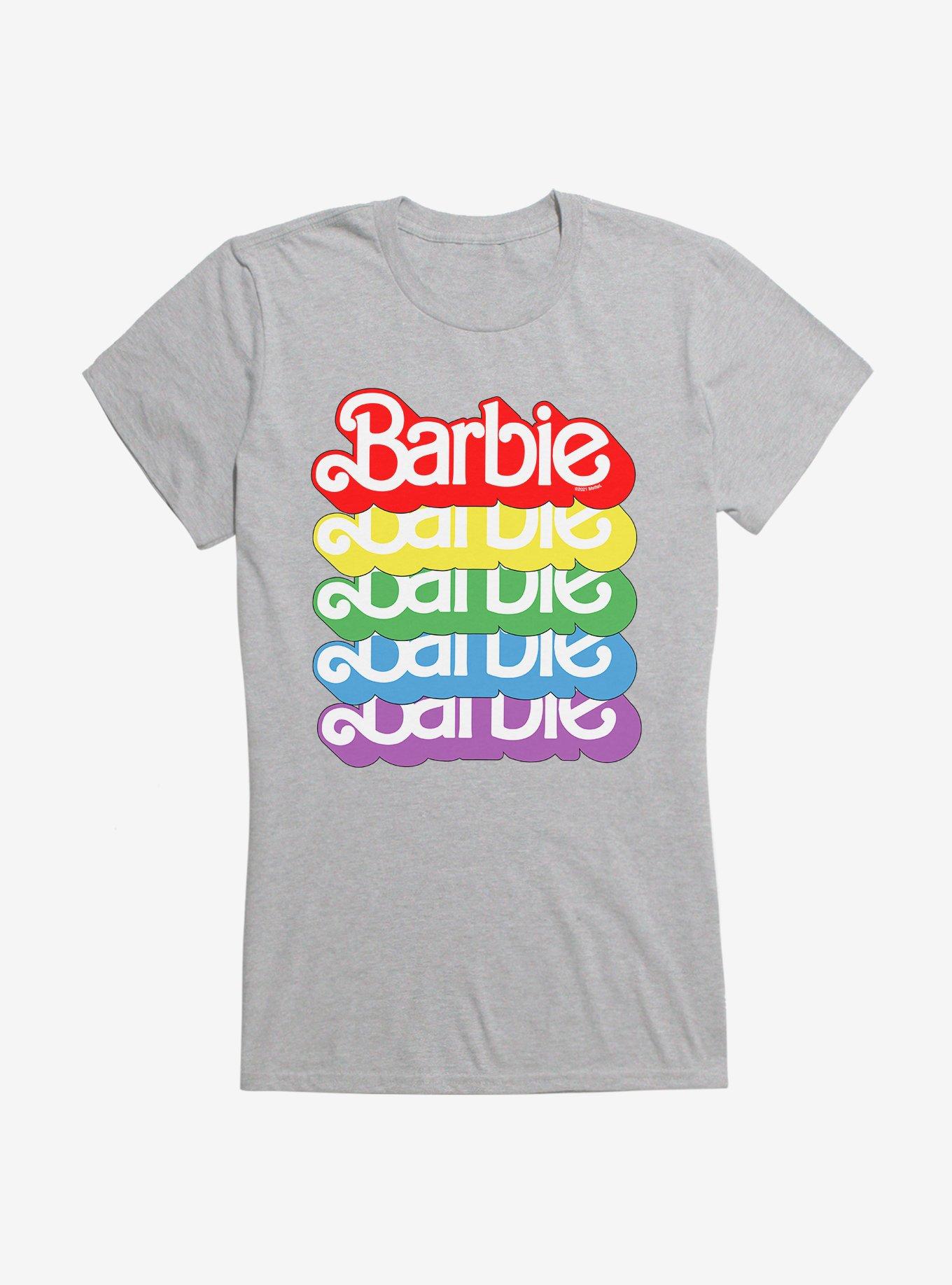 Barbie Pride Rainbow 80s Vintage Logo T-Shirt | Hot Topic