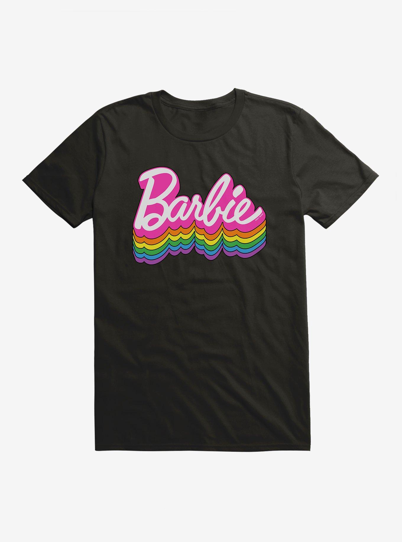 Barbie Logo Pride Rainbow Shadow T-Shirt