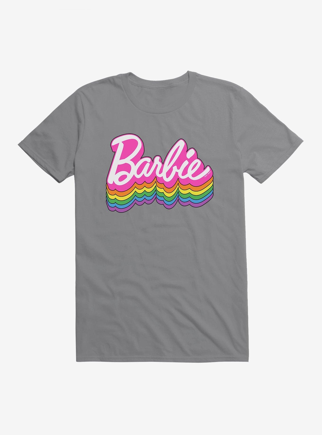 Barbie Logo Pride Rainbow Shadow T-Shirt, , hi-res