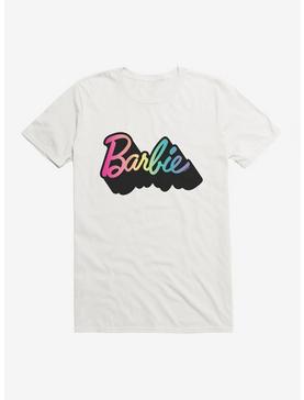 Barbie Pride Rainbow 3D Black Shadow Logo T-Shirt, WHITE, hi-res