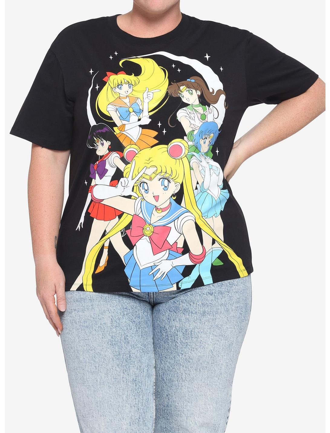 Sailor Moon Sailor Guardians Group Girls T-Shirt Plus Size, MULTI, hi-res