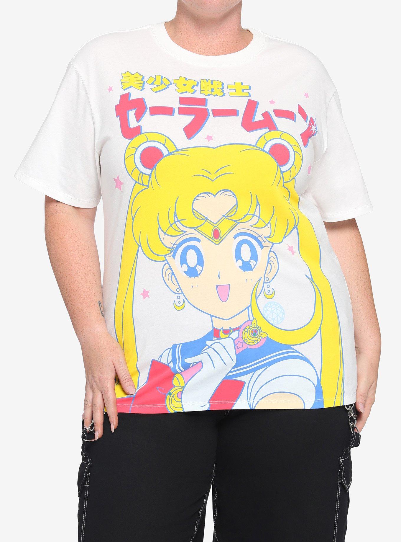 Sailor Moon Japanese Usagi Girls T-Shirt Plus Size, MULTI, hi-res