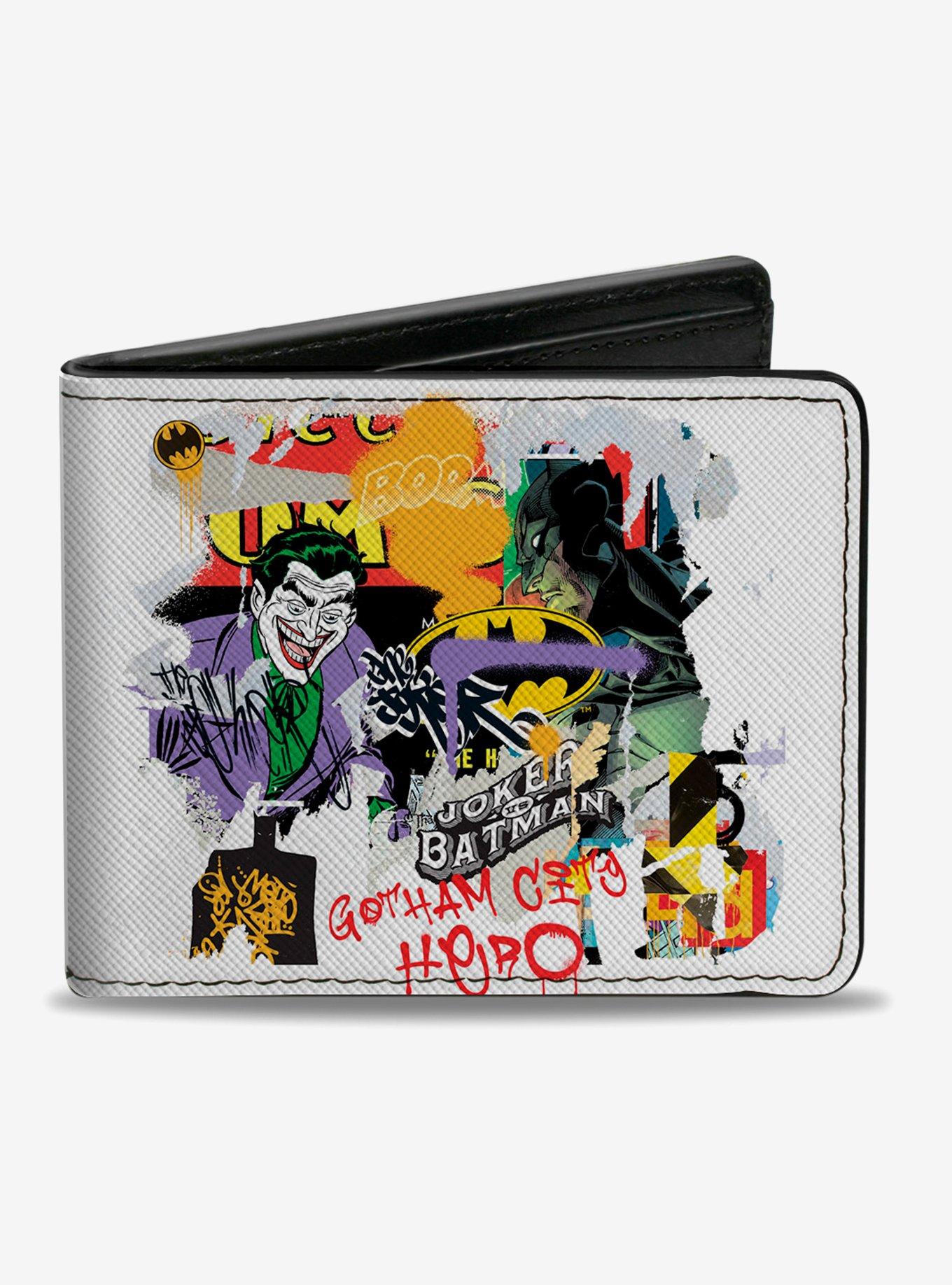 DC Comics Batman Vs Joker Graffiti Bifold Wallet | BoxLunch