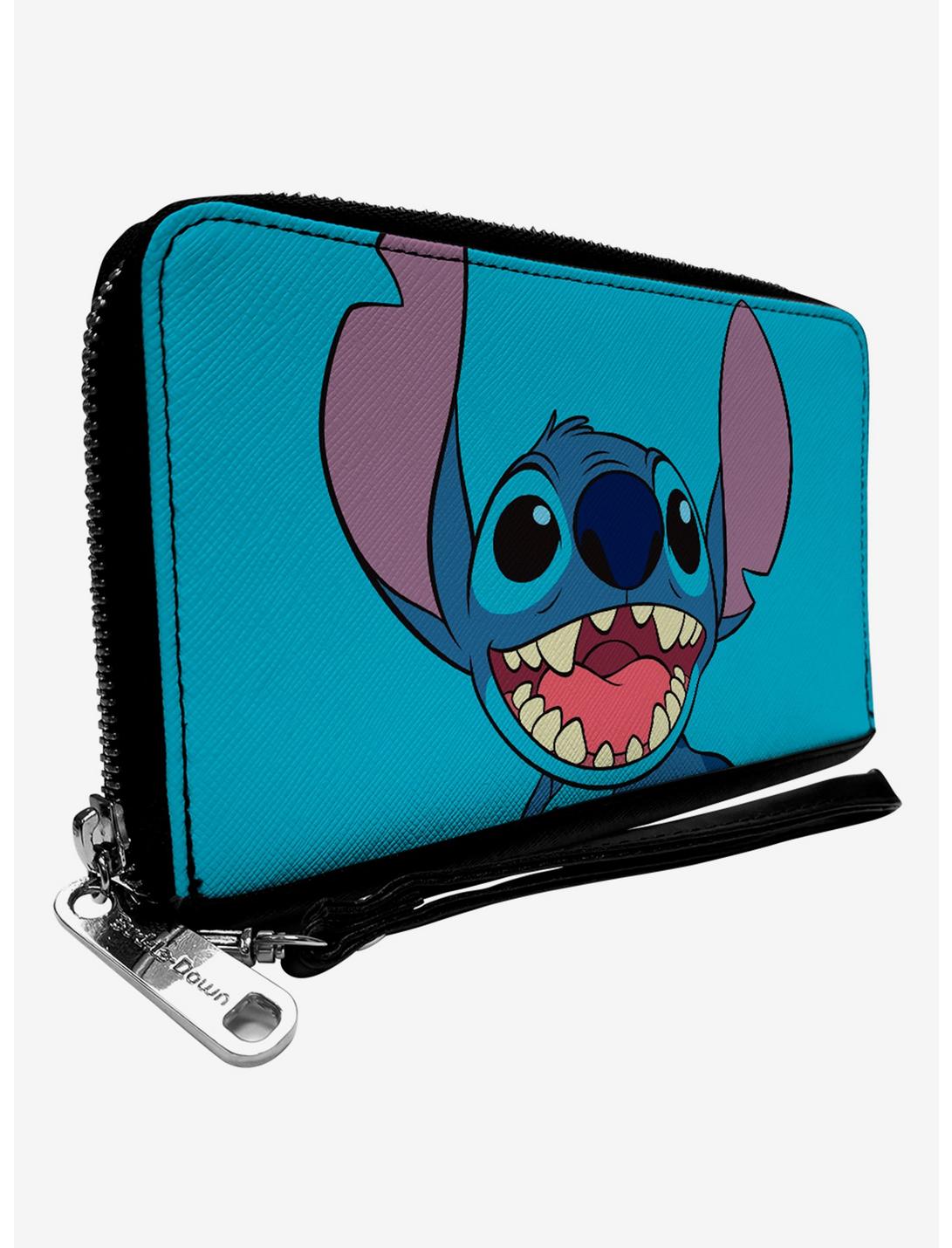Disney Lilo & Stitch Smiling Zip Around Wallet, , hi-res