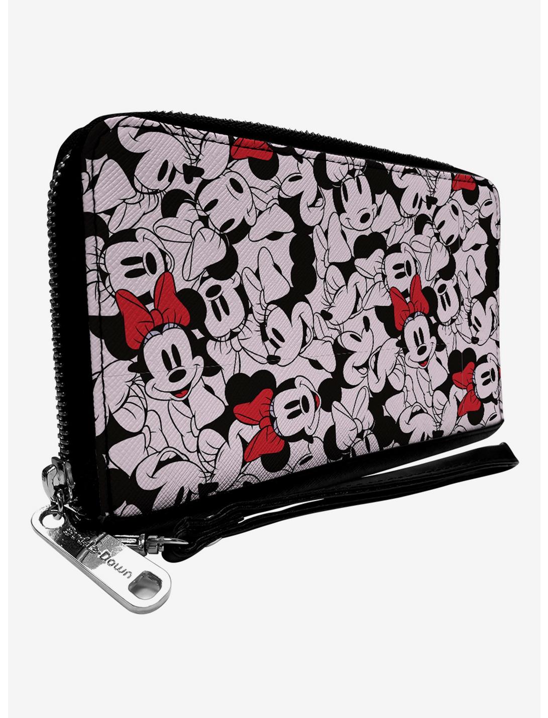 Disney Minnie Mouse Stacked Zip Around Wallet, , hi-res