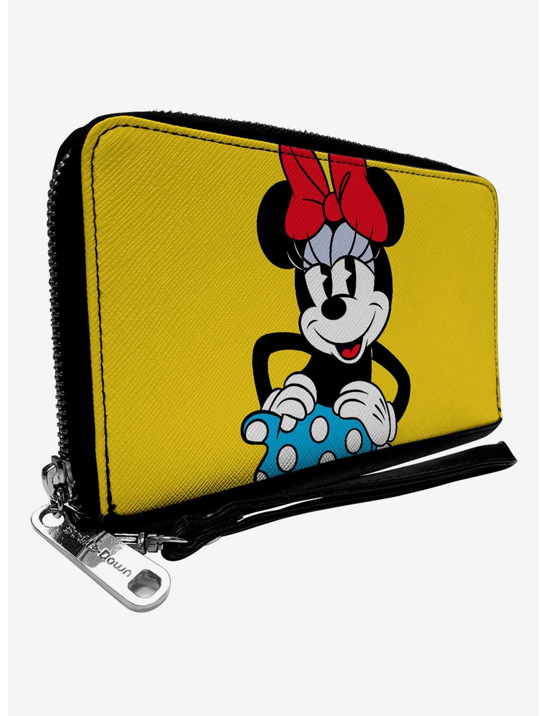 Disney Minnie Mouse Style Smiling Zip Around Wallet, , hi-res