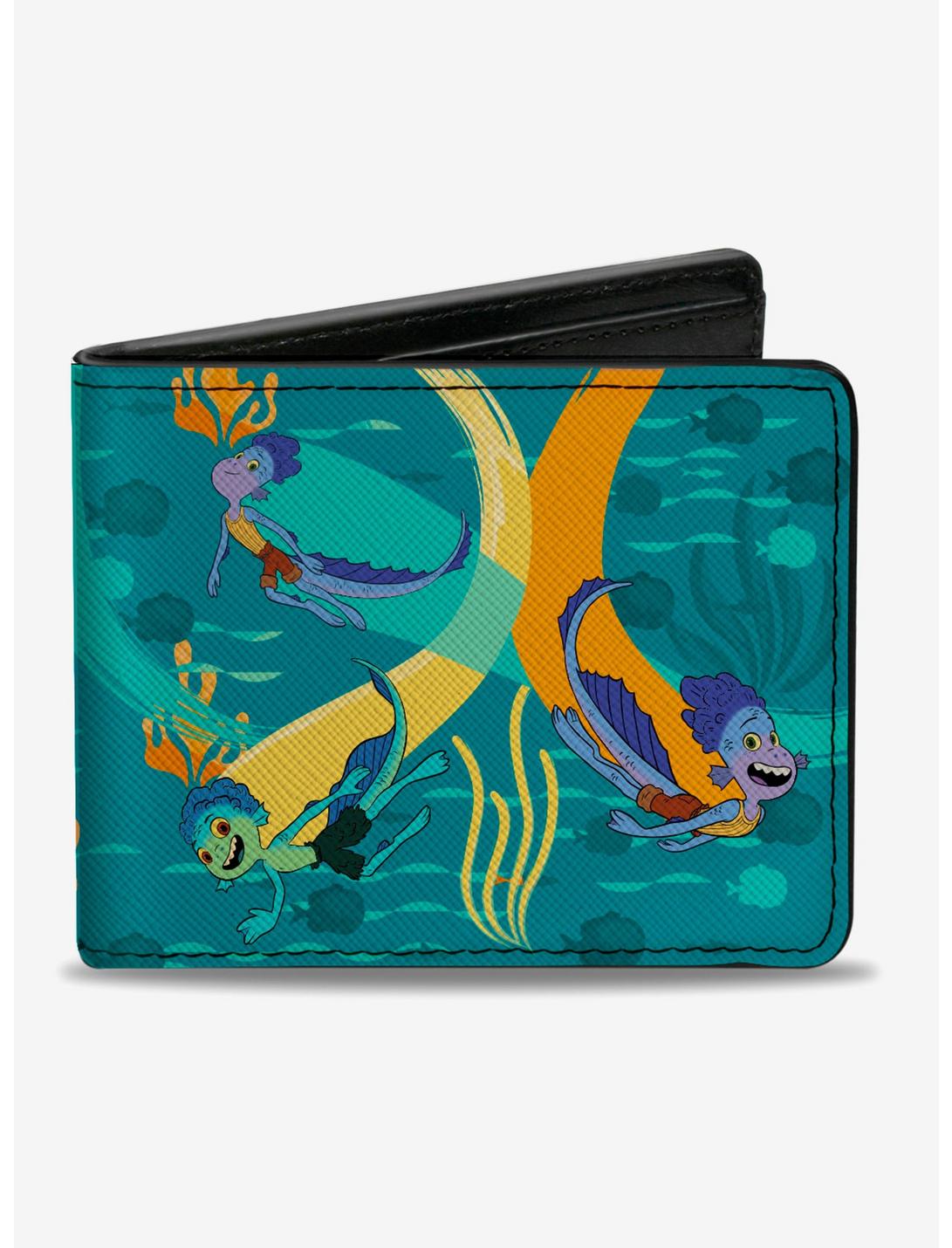 Disney Pixar Luca And Alberto Sea Monsters Swimming Bifold Wallet, , hi-res
