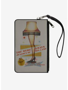A Christmas Story Lamp Quotes Canvas Clutch Wallet, , hi-res