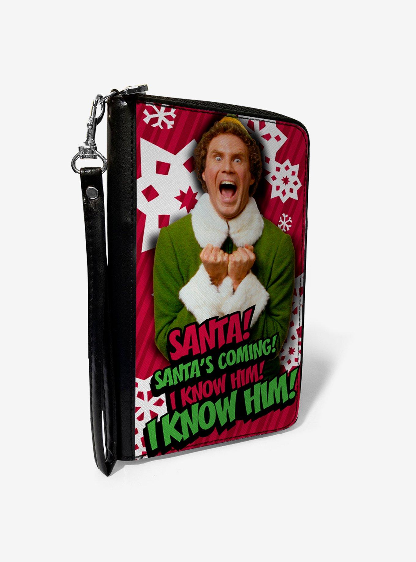 Elf Buddy The Elf Santa I Know Him Zip Around Wallet, , hi-res