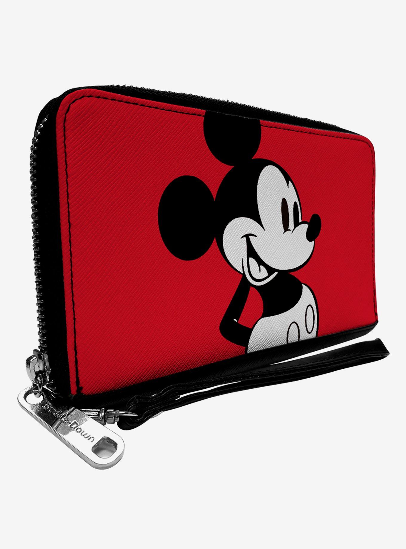 Disney Mickey Mouse Classic Close Up Zip Around Wallet | Hot Topic