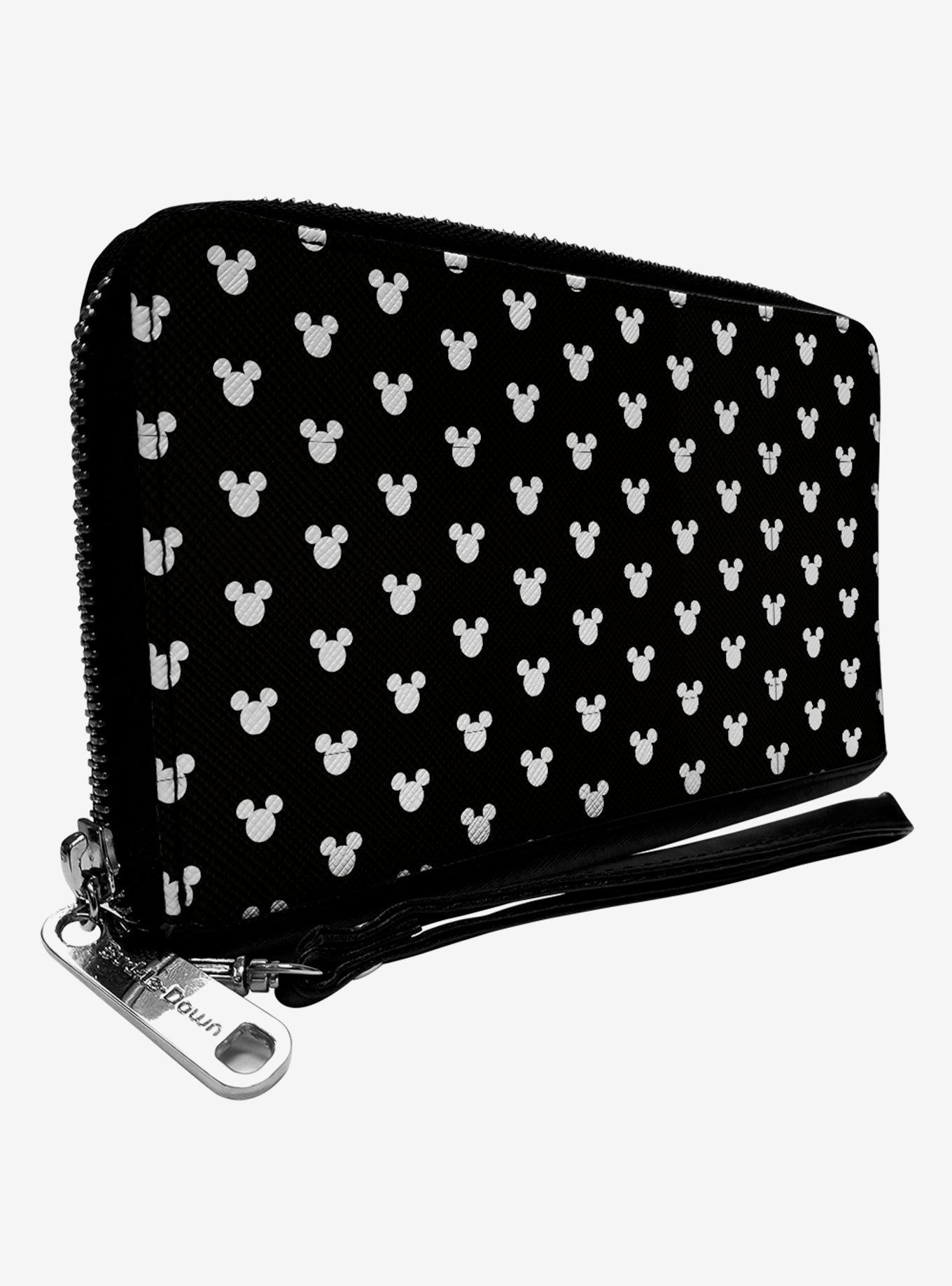 Disney Mickey Mouse Head Monogram Zip Around Wallet, , hi-res