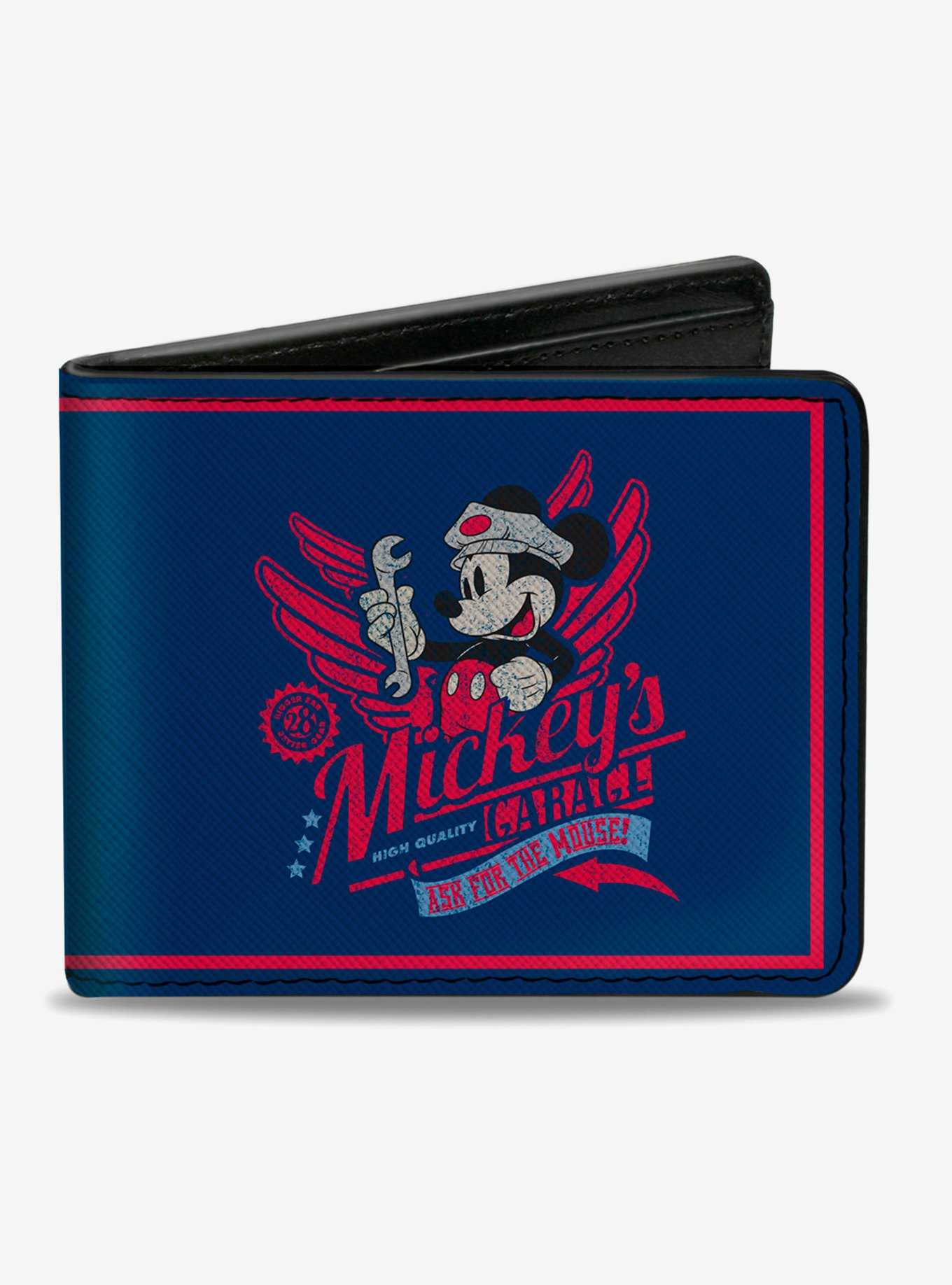 Disney Mickey Mouse Mickeys Garage Original Bifold Wallet, , hi-res