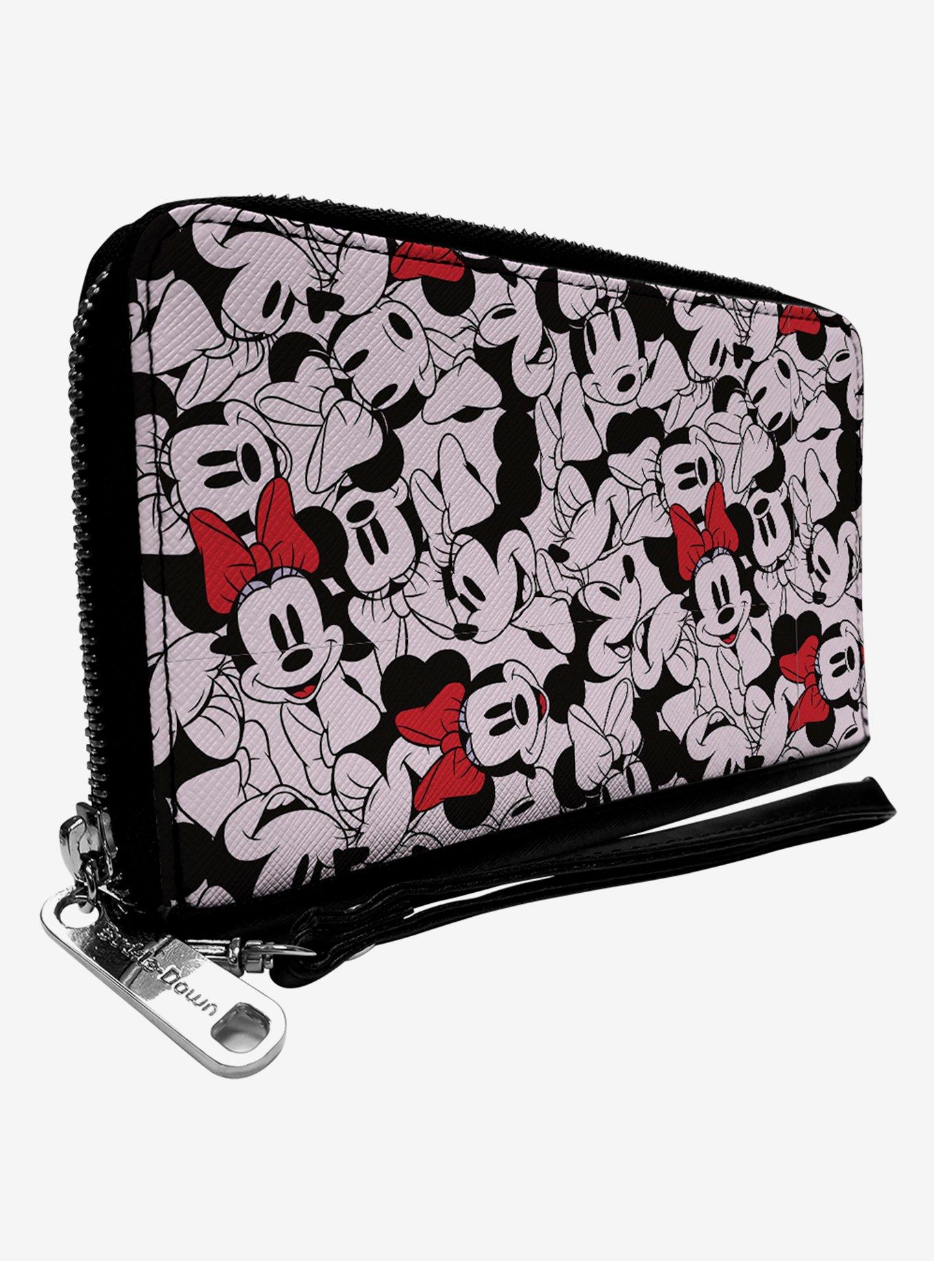 Disney Minnie Mouse Stacked Zip Around Wallet, , hi-res