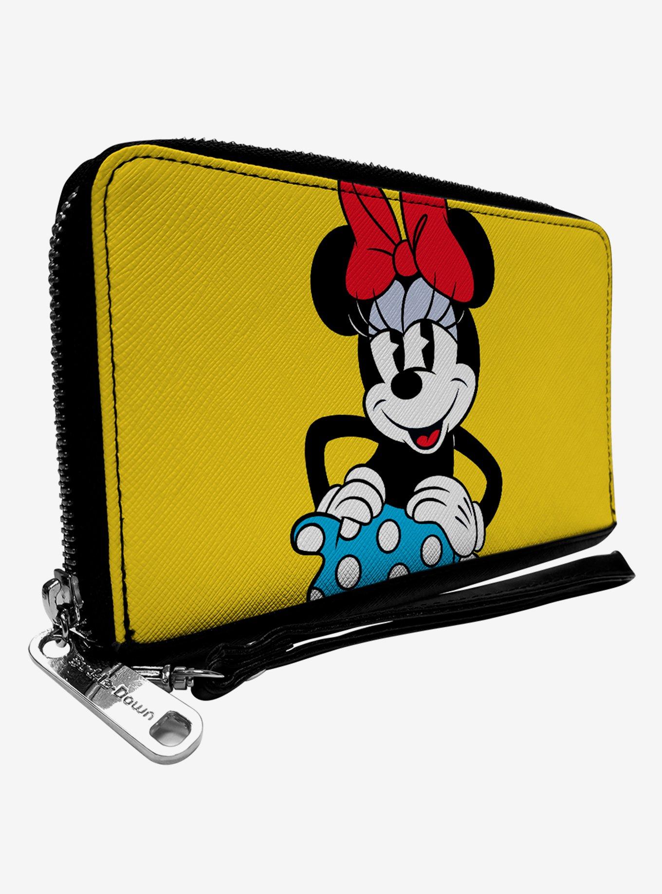 Disney Minnie Mouse Style Smiling Zip Around Wallet, , hi-res