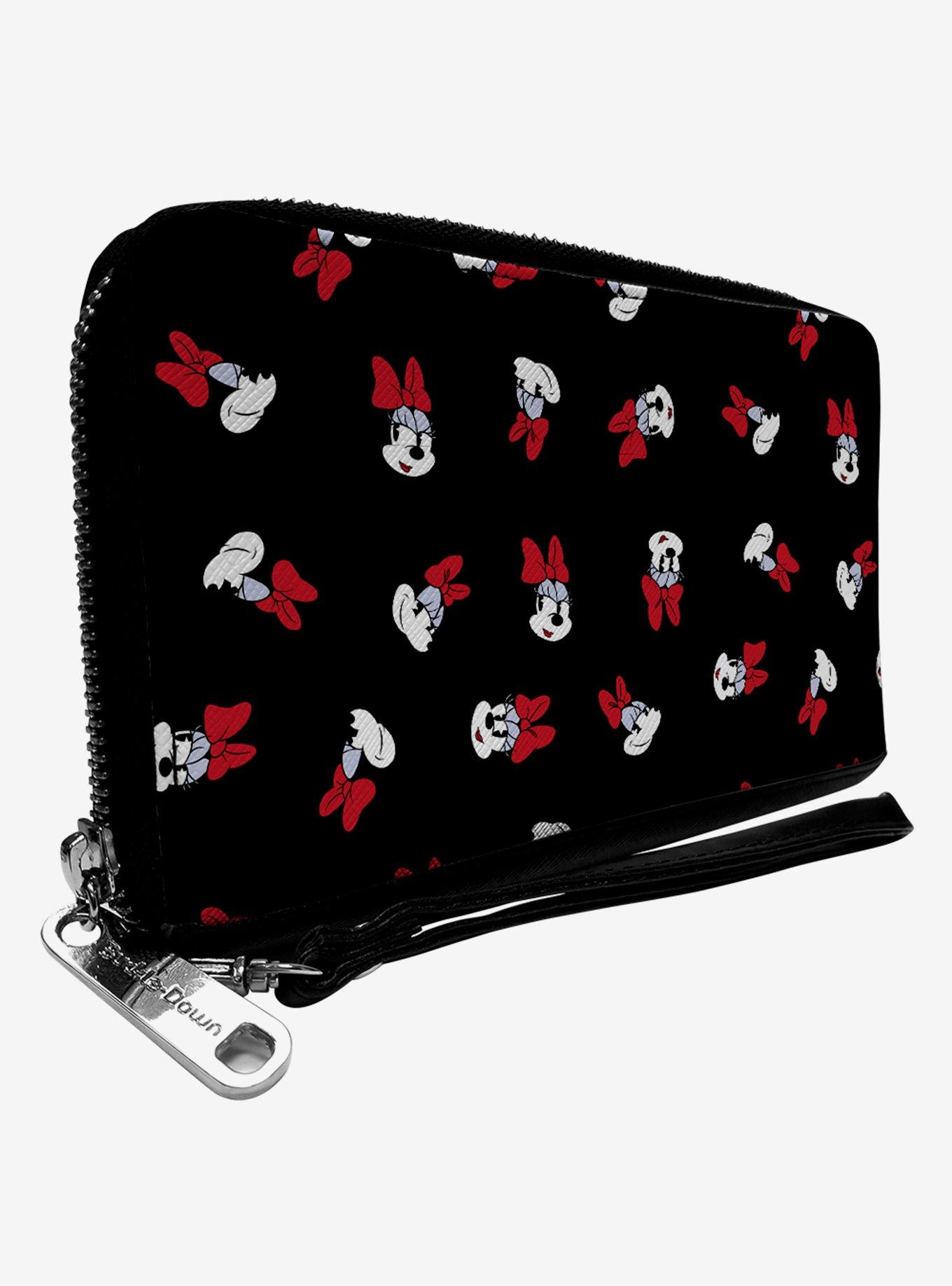 Disney Minnie Mouse Toss Print Zip Around Wallet, , hi-res