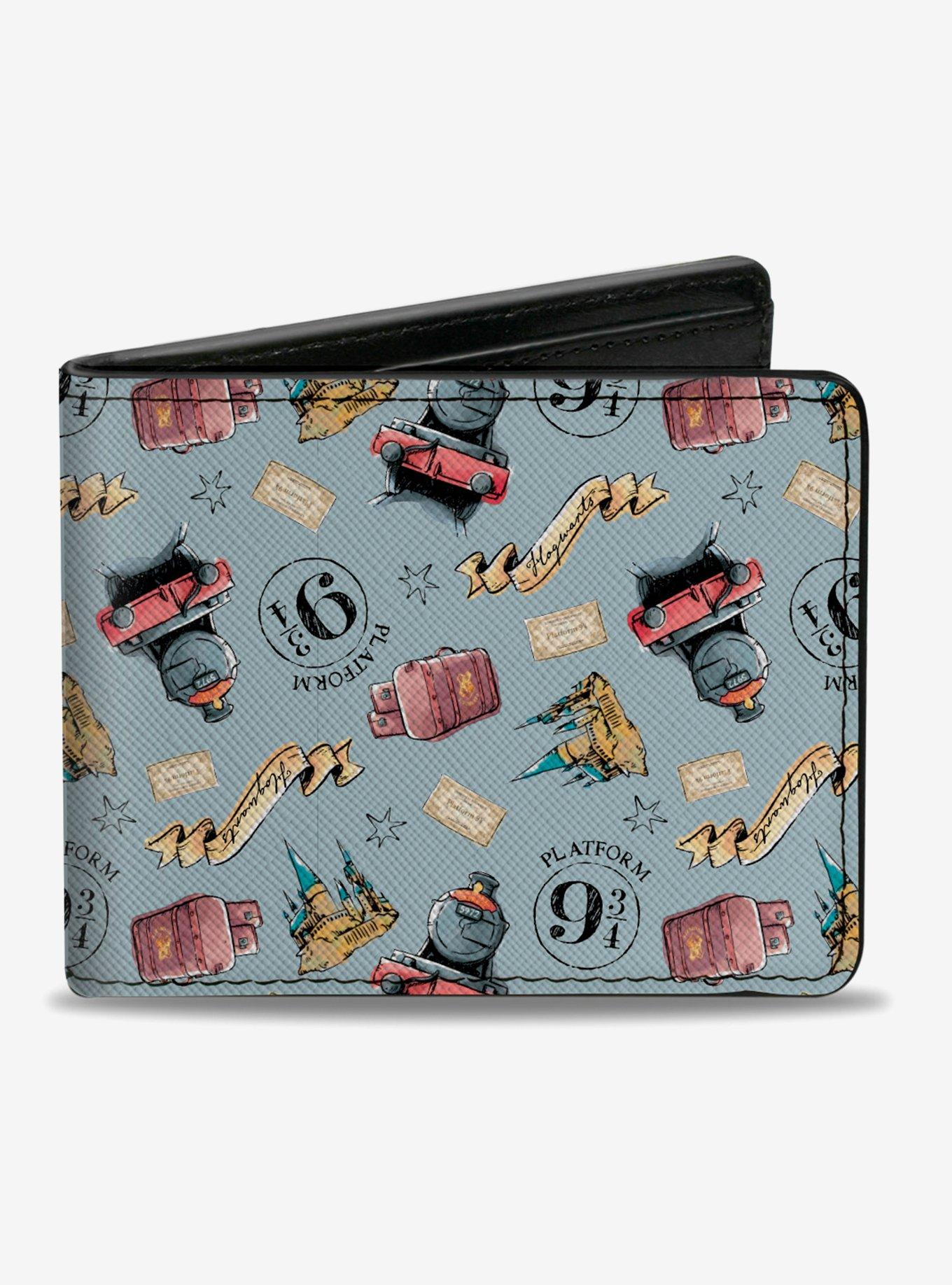 Harry Potter Hogwarts Express Sky Blue Bifold Wallet, , hi-res