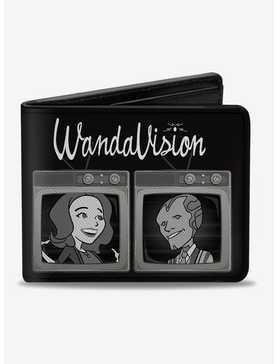 Marvel Wandavision Cartoon Scarlet Witch And Vision Block Bifold Wallet, , hi-res