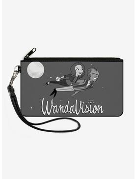 Marvel Wandavision Cartoon Wanda And Vision Flying Canvas Clutch Wallet, , hi-res