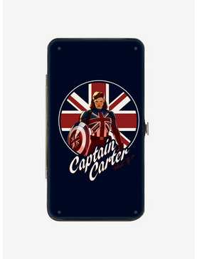 Marvel What If...? Captain Carter Union Jack Shield Hinge Wallet, , hi-res