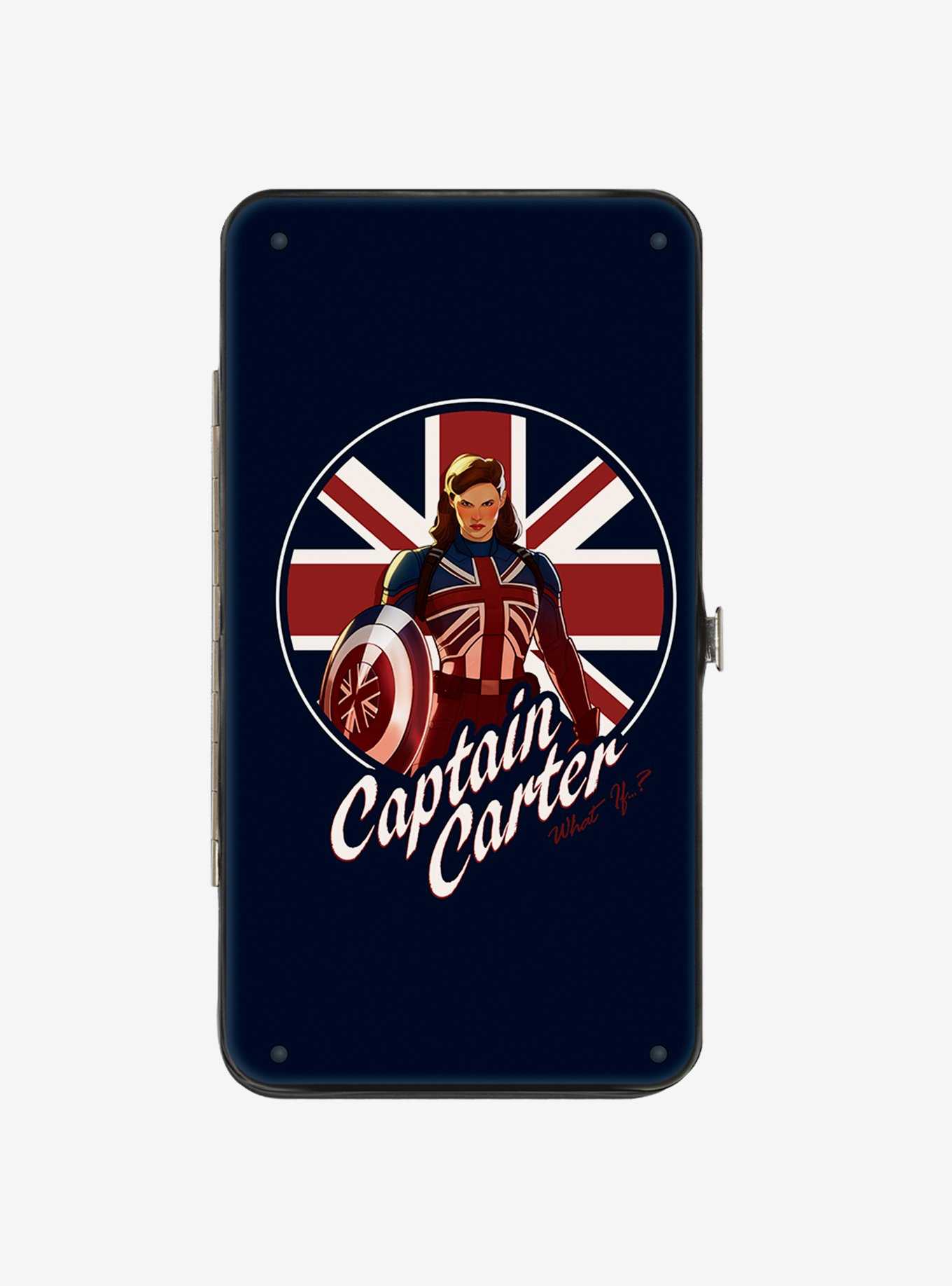 Marvel What If...? Captain Carter Union Jack Shield Hinge Wallet, , hi-res