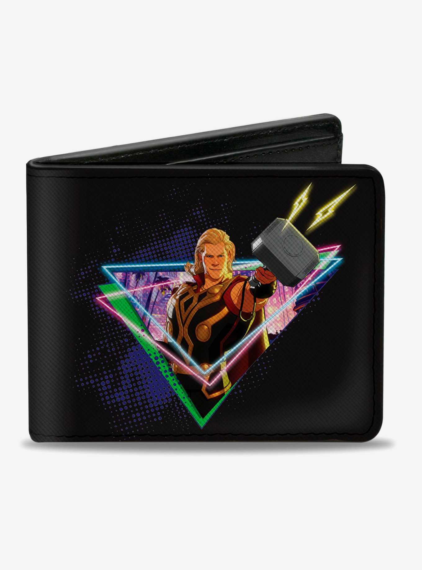 Marvel What If...? Party Thor Neon Hammer Bifold Wallet, , hi-res