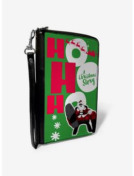 A Christmas Story Santa Claus Ho Ho Ho Zip Around Wallet, , hi-res