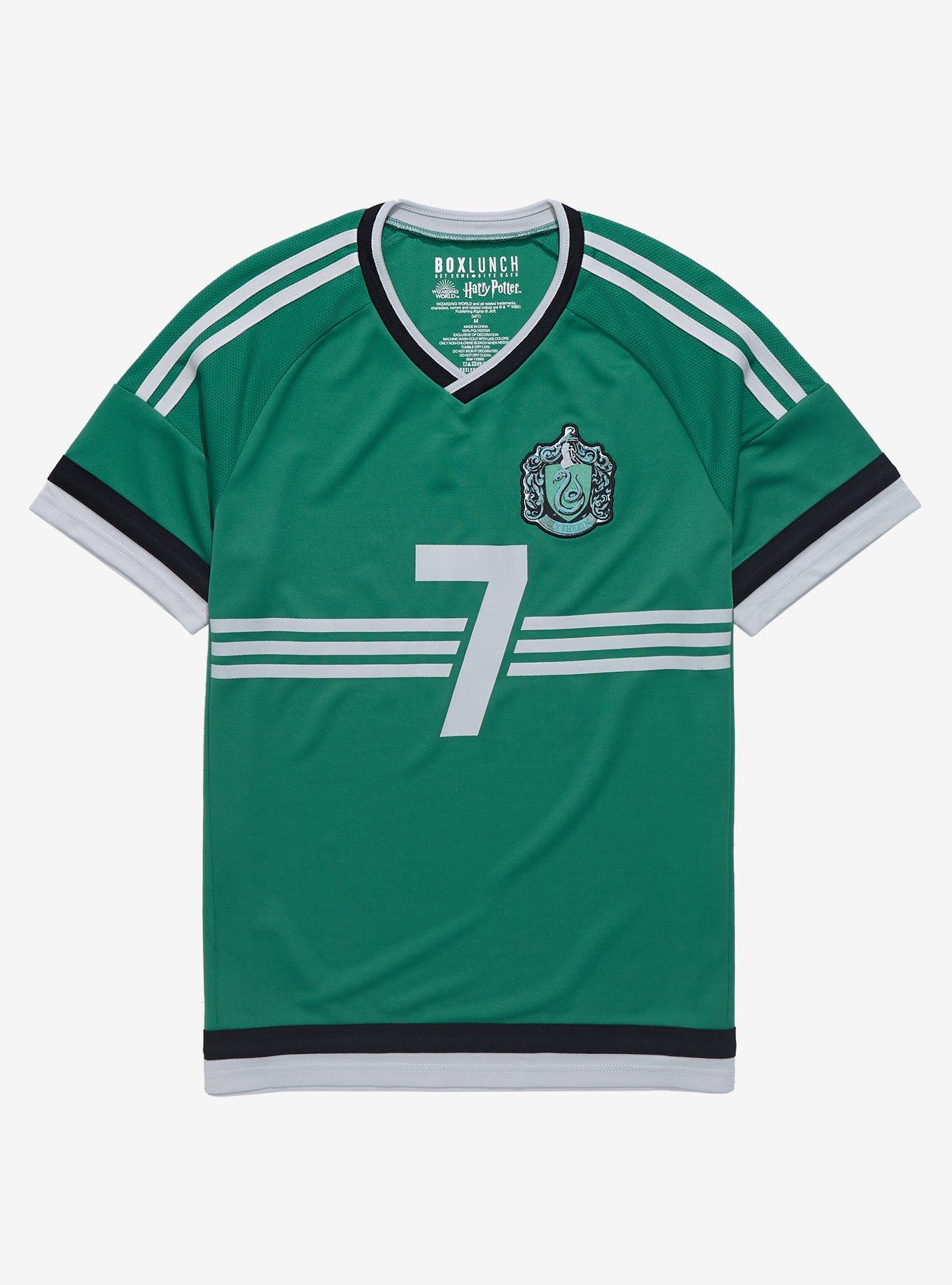 Harry Potter Slytherin Quidditch Jersey - BoxLunch Exclusive, GREEN, hi-res