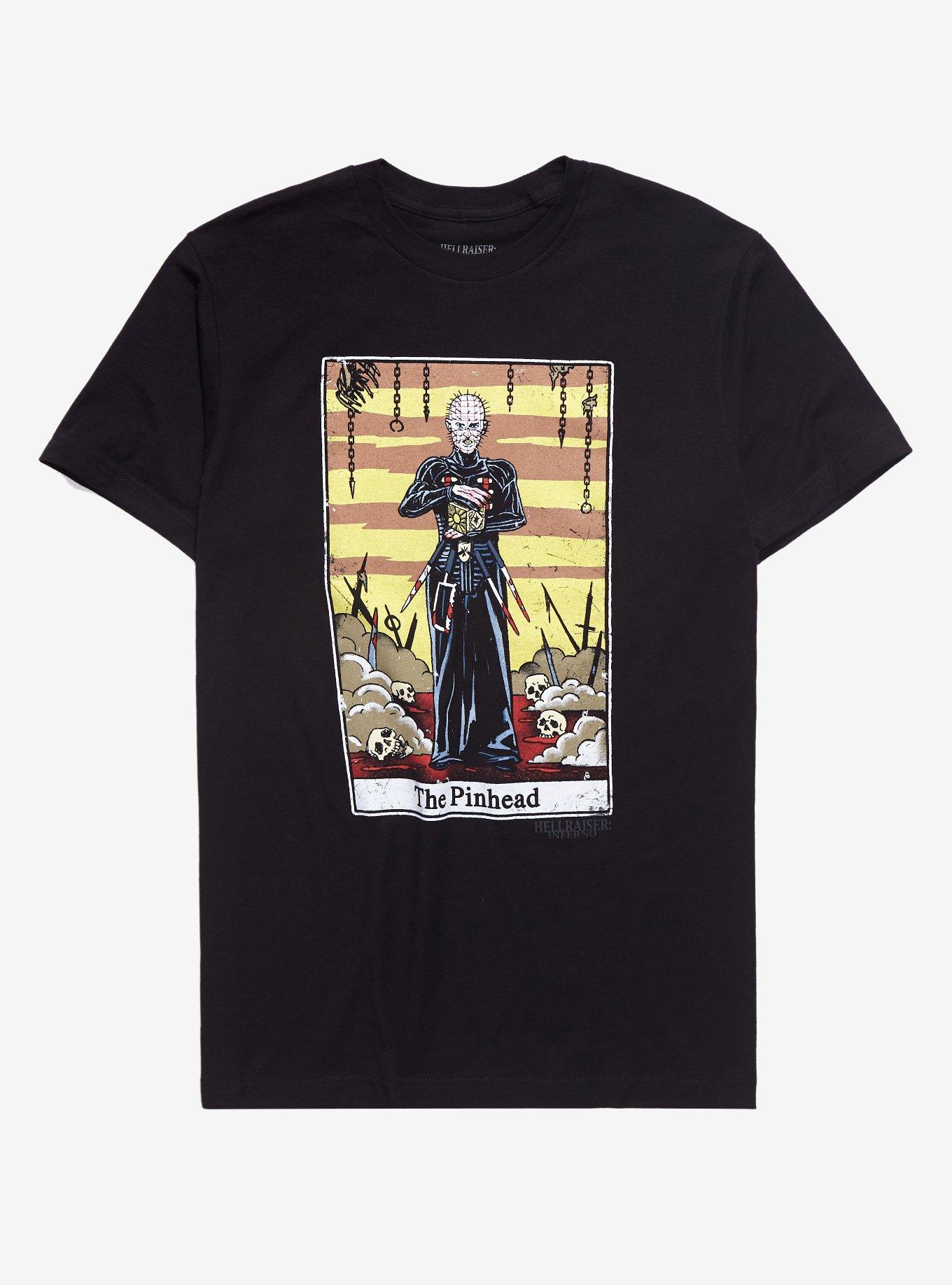 Hellraiser The Pinhead Tarot Card T-Shirt, BLACK, hi-res