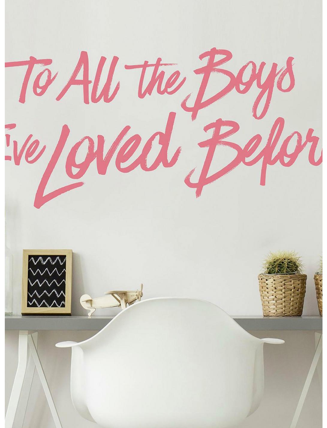To All The Boys I've Loved Before Peel And Stick Wall Decals, , hi-res