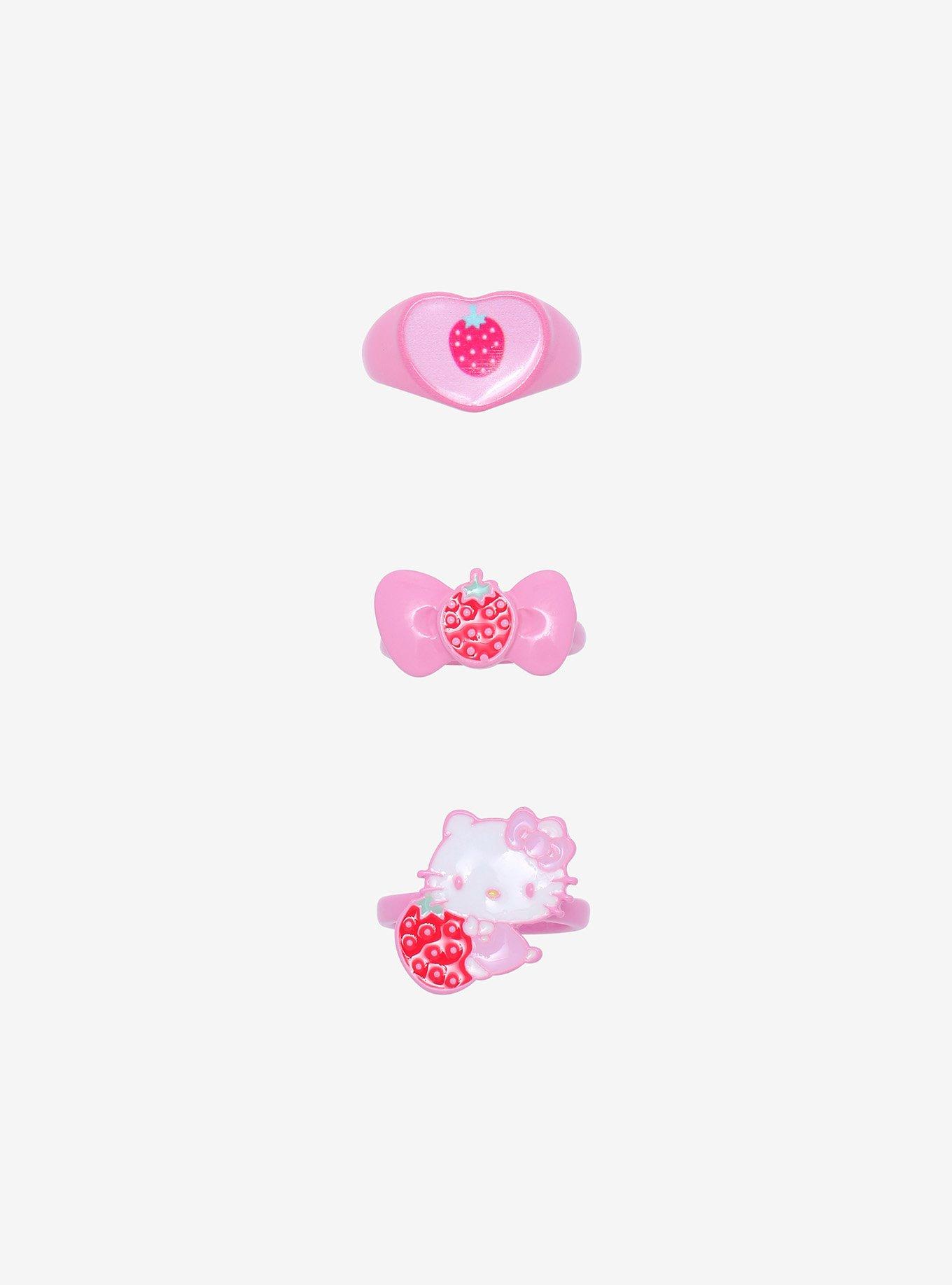 Hello Kitty Strawberry Ring Set, , hi-res
