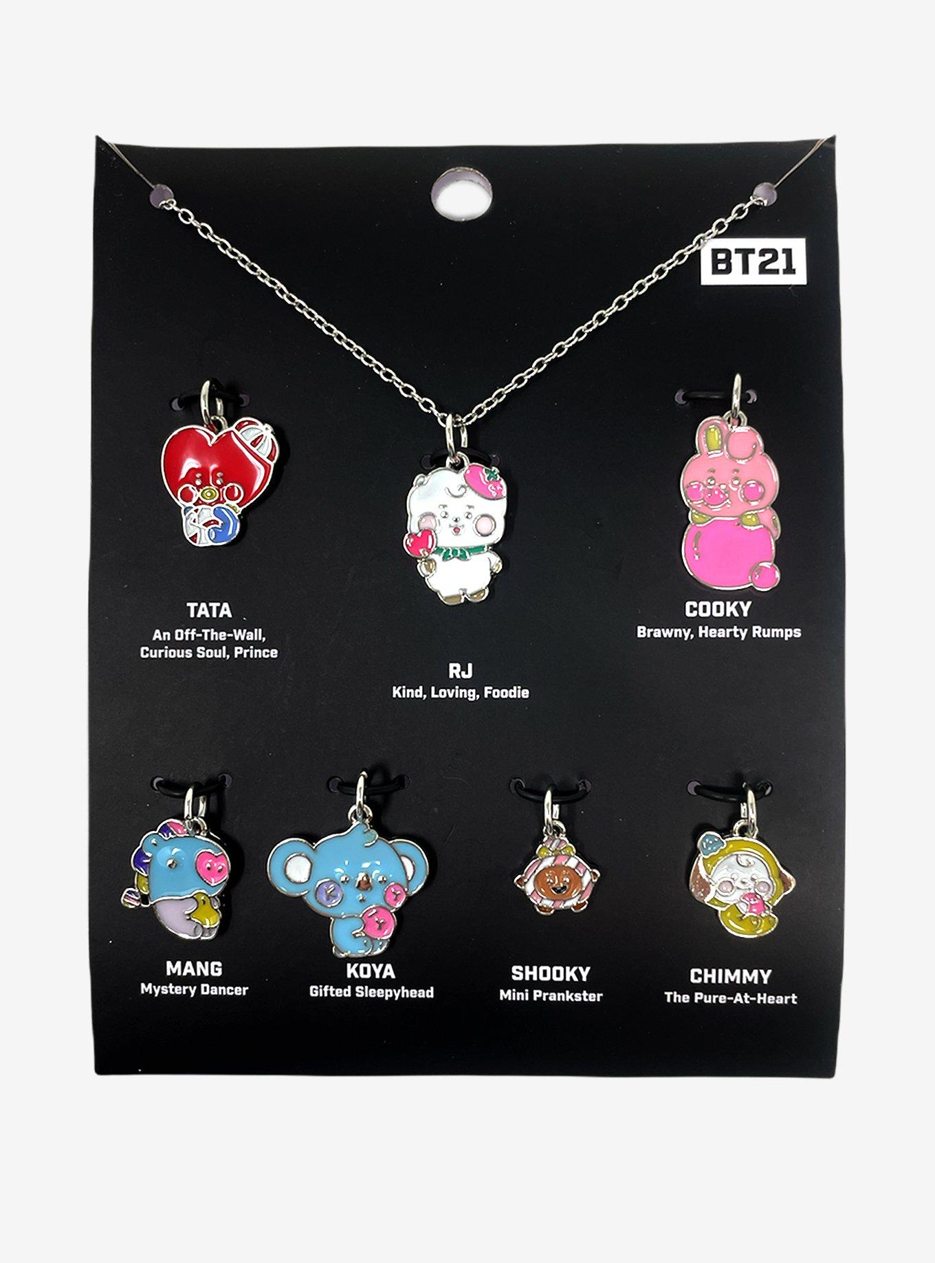 BT21 Candy Characters Interchangeable Charm Necklace Set Hot Topic